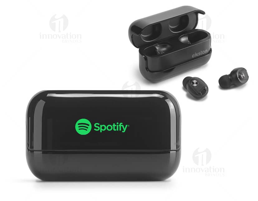 Fone de ouvido sem fio Bluetooth 5.0 feito de ABS.