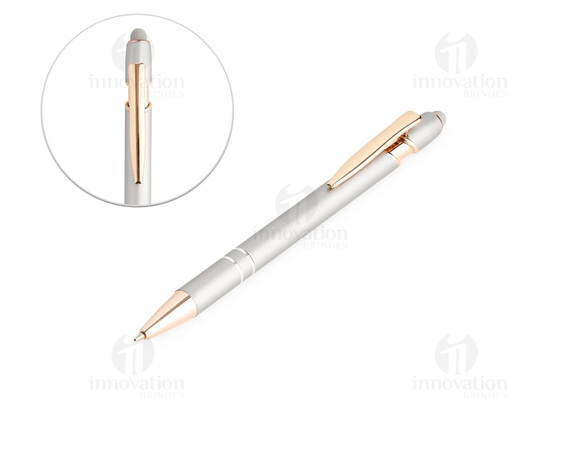 Caneta de metal touch - Perfeita para escrita fina e precisa, ideal para assinar contratos, projetos e documentos importantes. Design clássico e elegante, feita com materiais de alta qualidade. A caneta que não pode faltar na sua mesa de escritório. Aproveite! Caneta de metal touch - Perfeita para escrita fina e precisa, ideal para assinar contratos, projetos e documentos importantes. Design clássico e elegante, feita com materiais de alta qualidade. A caneta que não pode faltar na sua mesa de escritório. Aproveite!