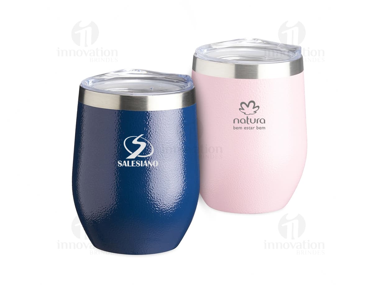 Copo de silicone retrátil de 350 ml. de capacidade em cor azul. Copo de silicone retrátil de 350 ml. de capacidade em cor azul.