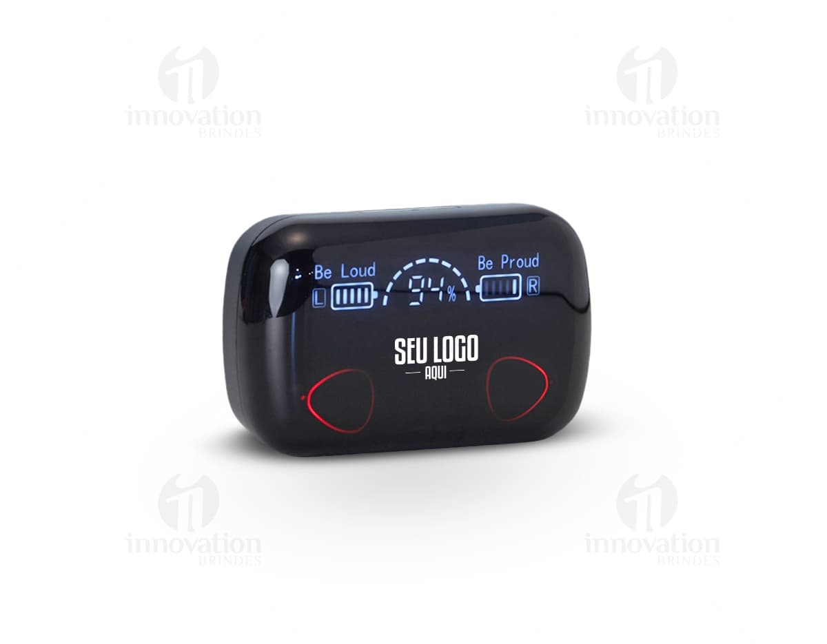 Fone de ouvido Bluetooth 5.0 feito de ABS e silicone. Fone de ouvido Bluetooth 5.0 feito de ABS e silicone.