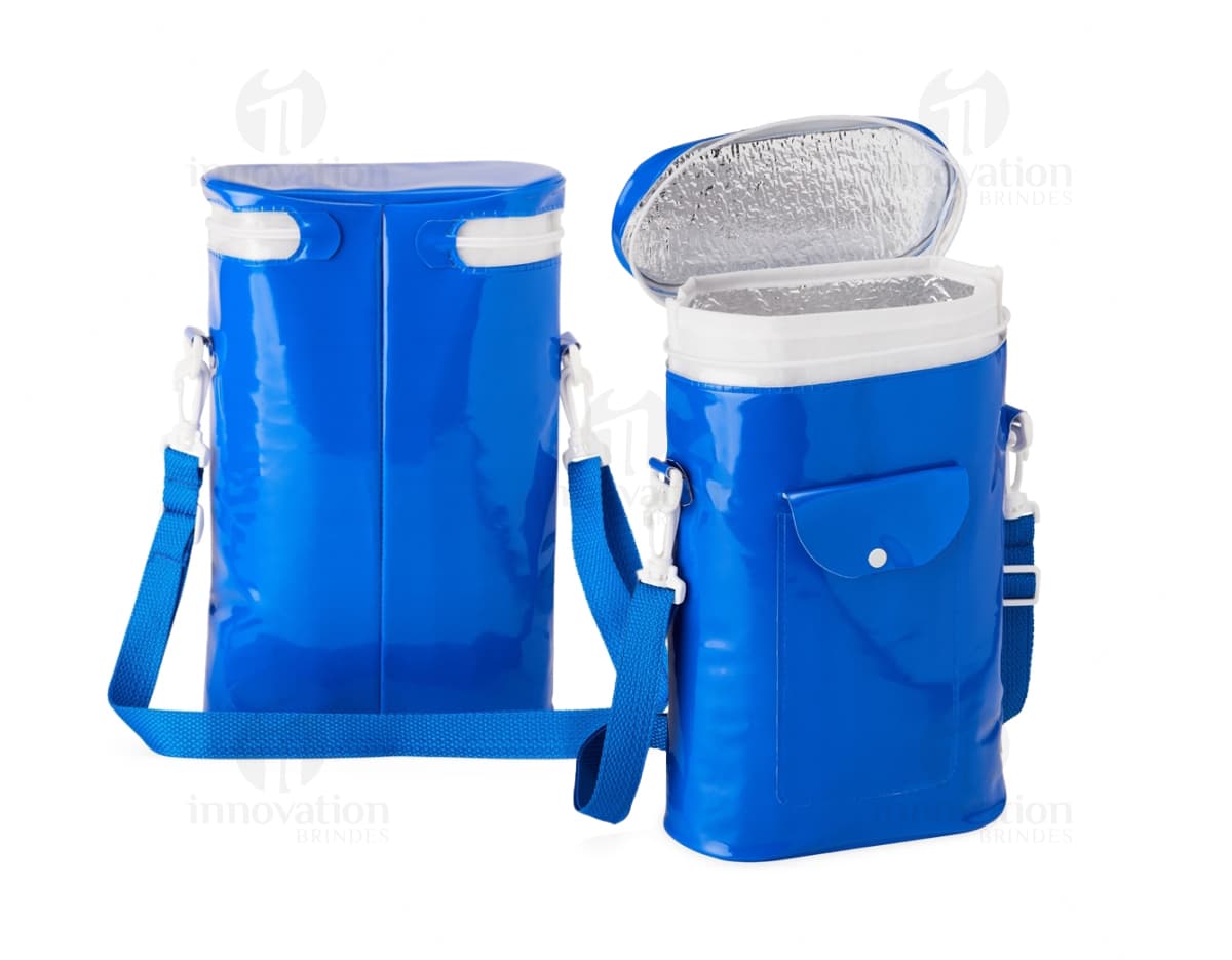 Bolsa térmica de 7 litros com compartimento para armazenamento. Bolsa térmica de 7 litros com compartimento para armazenamento.