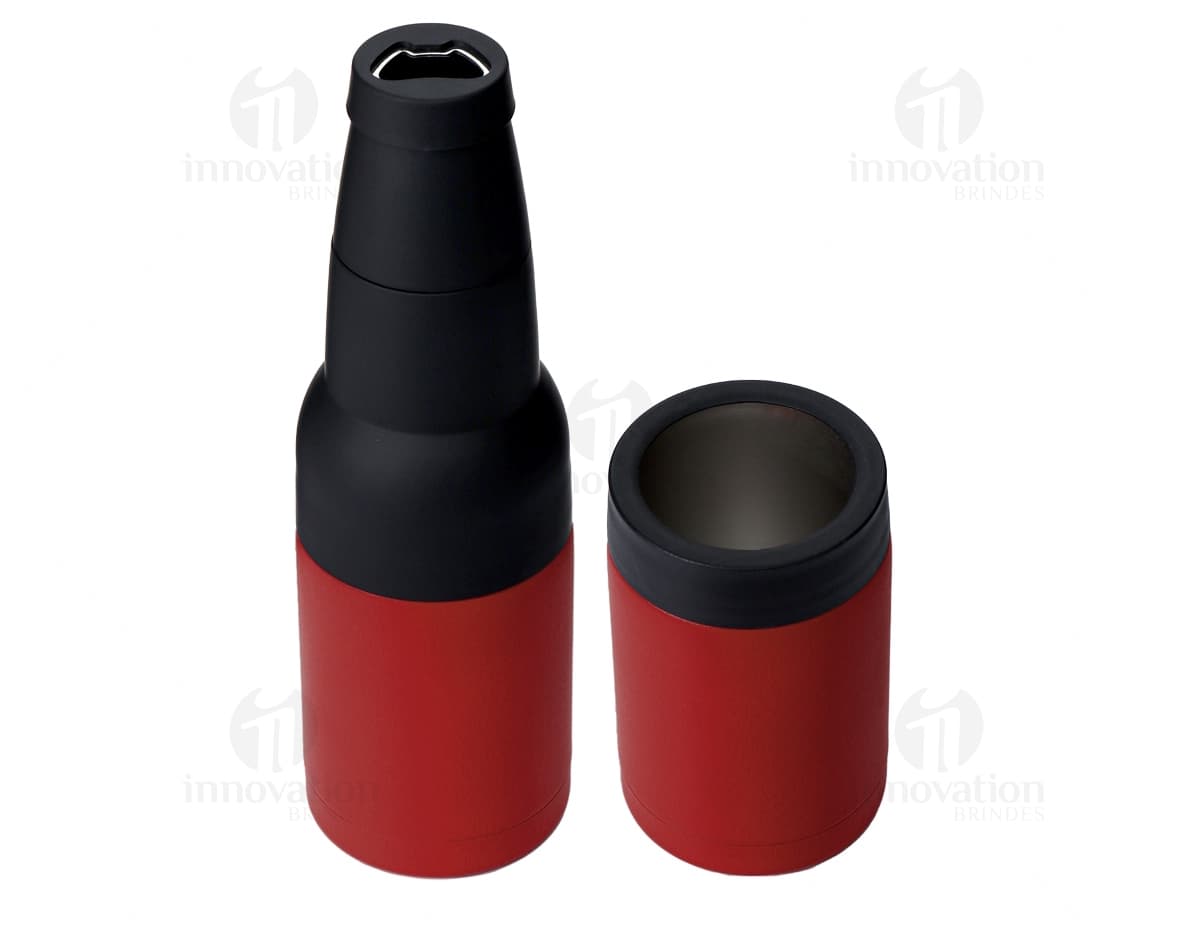 Copo Térmico Multiuso INox em fundo branco, apresentando design elegante e tampa rosqueável. Copo Térmico Multiuso INox em fundo branco, apresentando design elegante e tampa rosqueável.