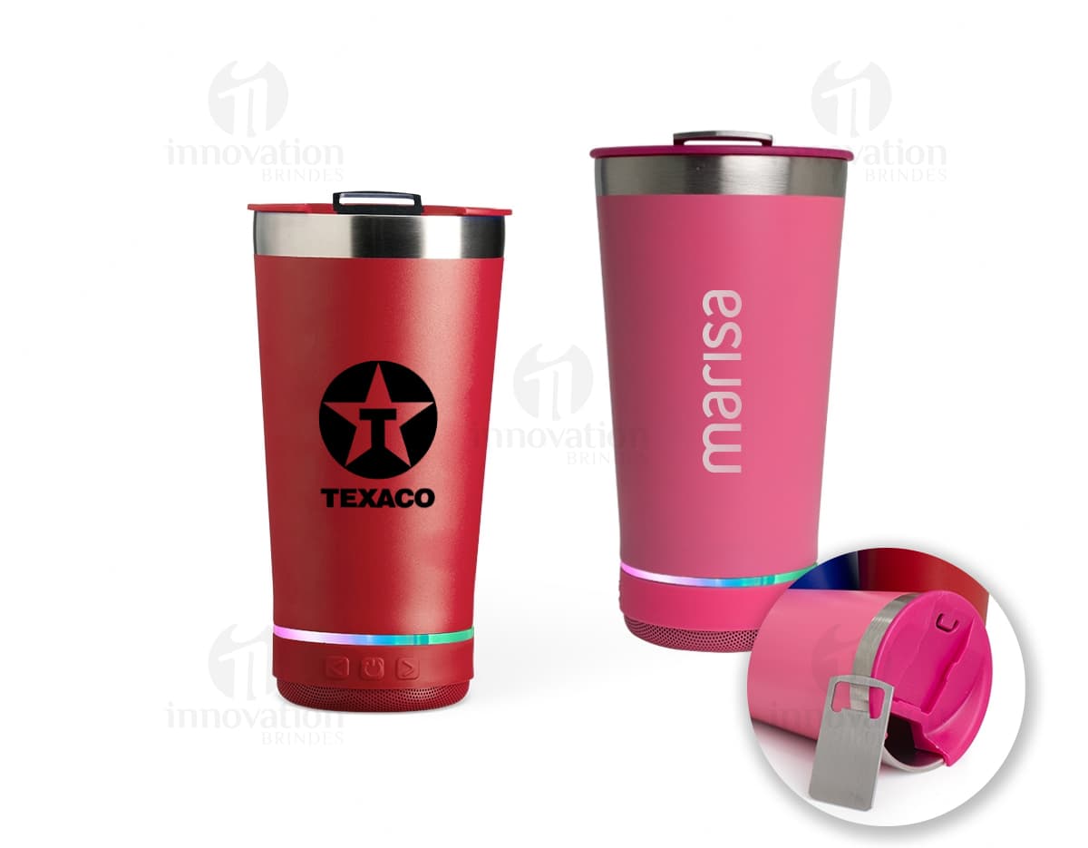 Container de alta qualidade, elegante e funcional, apresentando um copo térmico em aço inoxidável com caixa de som integrada. Perfeito para drinks gelados, sucos frescos, café quente ou qualquer outra bebida de sua preferência. O design moderno e prático torna o copo ideal para festas, bar, café da manhã ou qualquer ocasião especial. A combinação de tecnologia e estilo, com a praticidade do copo térmico e a diversão da caixa de som, proporciona uma experiência única e inovadora. Container de alta qualidade, elegante e funcional, apresentando um copo térmico em aço inoxidável com caixa de som integrada. Perfeito para drinks gelados, sucos frescos, café quente ou qualquer outra bebida de sua preferência. O design moderno e prático torna o copo ideal para festas, bar, café da manhã ou qualquer ocasião especial. A combinação de tecnologia e estilo, com a praticidade do copo térmico e a diversão da caixa de som, proporciona uma experiência única e inovadora.