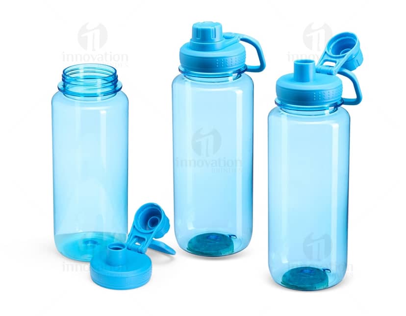 Squeeze plástico de 700ml com base de alumínio.